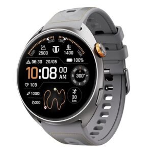 Titan Celestor 2.0 Smartwatch with 1.43" inch AMOLED Display, Dual Band GPS, ABC, Offline Maps, 5 ATM, Training Load & Readiness, Running Courses, Offline Music, TitanQ, Hybrid Strap​ - Star Dust